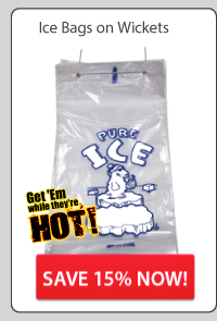 Get 15% Off In-Stock Plastic Ice Bags on Wickets