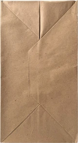 Bottom of 13 x 7 x 17 Kraft Paper Bag wih Twist Handle