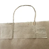 Reinforced Handle of 16 x 6 x 19 Kraft Paper Bag wih Twist Handle