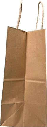 8 x 5 x 10 Kraft Paper Bag wih Twist Handle Side Gusset