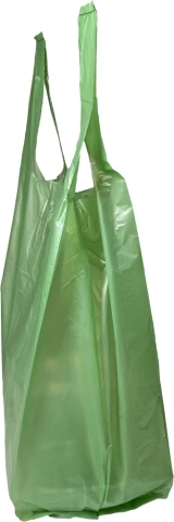 Green T-Shirt Bag 11.5 x 6.5 x 21 Side Gusset