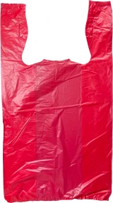 Red T-Shirt Bag 11.5 x 6.5 x 21