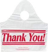 12 x 13 + 5 Bottom Gusset Wave Top Thank You Bag