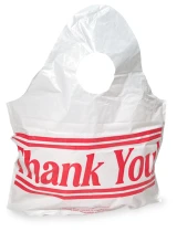 12 x 13 + 5 Bottom Gusset Wave Top Thank You Bag