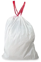 White 13 Gallon Drawstring Trash Bags - 200 Bags