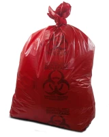 45 Gallon Medical Waste Trash Bags - 1.25 Mil - 150/case