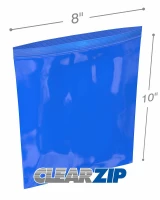 8x10 Plastic Zip Lock Bags with Vent Hole (100pcs)-A2788