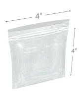 100pcs 4x6cm Small Bags, Sealing Bags Zipper Poly Bags, Small Baggies Clear  Bags for Packaging, Dispenser Bag 