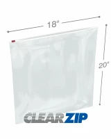 AMZ Supply Slider Zip Lock Bags 8x10 Clear Poly 3 Mil Polyethylene Bags  Pack of 100