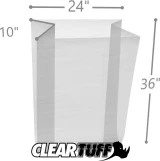 Large Clear Poly Open Bags - 24 x 36 - ClearBags [FP12436]
