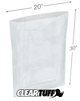 Polyethylene Heavy Duty Flat Bags 20 x 30 50 pack TFB32030