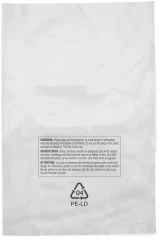 Resealable Suffocation Warning Bags with Vent Hole - 1.5 Mil, 14 x 20