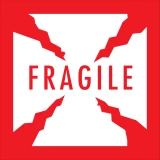 Handle With Care / Fragile Sticker 3 x 5 ($0.039 per Label) –