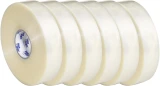 2 Inch x 1000 Yds 1.6 Mil Clear Hot Melt Tape - 6/Pack