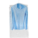 21x4x38 .5 Mil Clear Plastic Garment Bag and Dry Cleaning Bags on Rolls for Slacks and Shirts