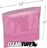 12x12 4 mil Pink Antistat Poly Bags