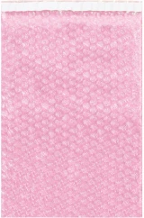 Pink 15 x 17.5 Antistatic Bubble Wrap Bags