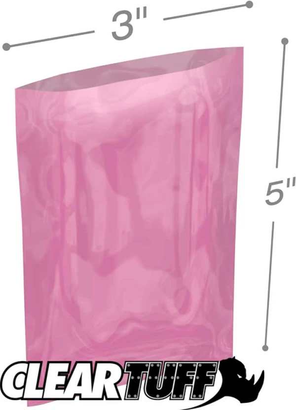 2 Mil 3 x 5 Antistatic Poly Bags