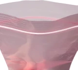 Open Top of 4 x 6 4 Mil Pink Anti Static locking Bags