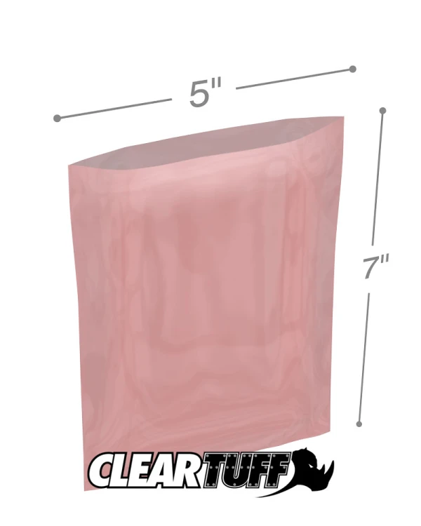 2 Mil 5 x 7 Antistatic Poly Bags