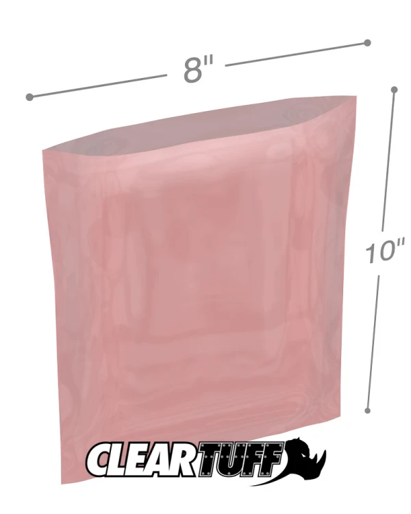2 Mil 8 x 10 Antistatic Poly Bags