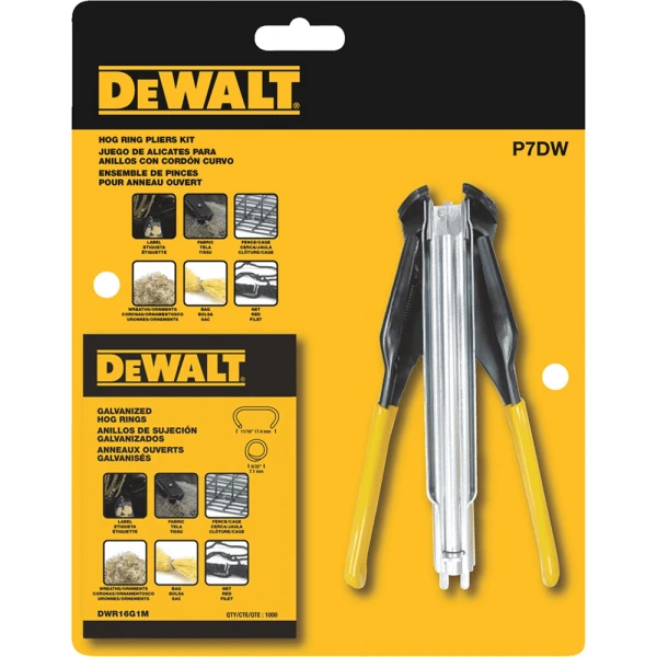 Dewalt Hog Ring Pliers Kit