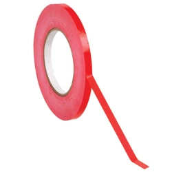 96 rolls 3/8" x 180 yd Red Bag Tape 2.4 Mil