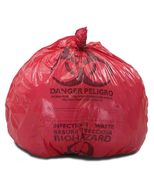 Red Disposable Garbage Bag