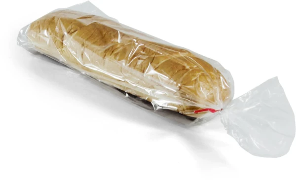 11 x 17 + 4 1 mil Plastic Bread Bags on Wicket