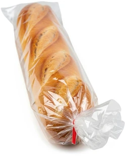 5.5" x 3" x 24" 1 Mil  Poly Bakery Bread Bags