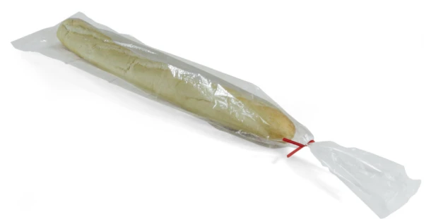 9 x 13 + 4 1 mil Polypropylene Bread Bags on Wicket