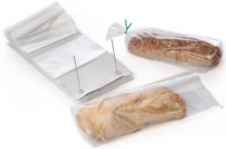 9" x 15" + 2.5" 1 mil Plastic Wicketed Bread Bags