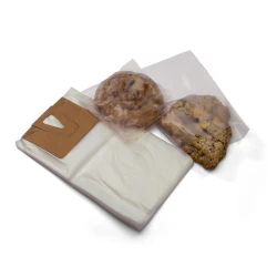 Bakery Bags with Cardboard Header 5.5" x 8" 1 mil HDPE