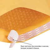 Peel Stick of Self Seal Kraft Bubble Lined Mailers