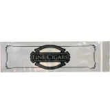 Front of 3 x 10 2 mil Zipper Lock Cigar Bags