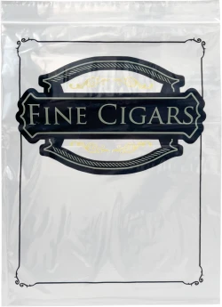 8" x 10" 2 mil Zipper Lock Cigar Bags