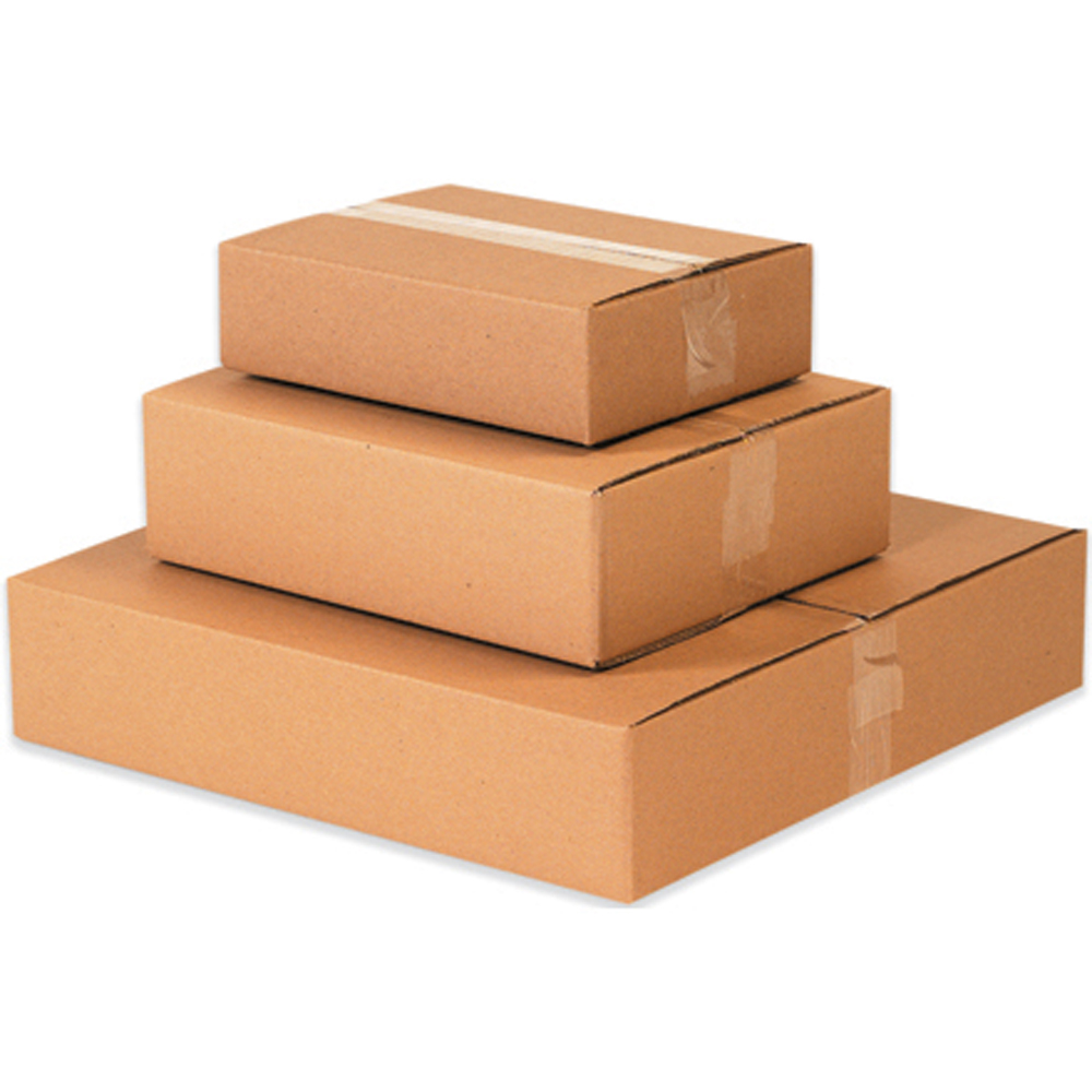 BOX USA 26x10x4 Flat Corrugated Boxes, Flat, 26L x 10W x 4H, Pack of 25 |  Shipping, Packaging, Moving, Storage Box for Home or Business, Strong