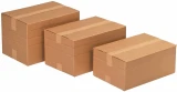 Multiple Sizes of 12.5 x 12.5 x 12-10-8-6 Corrugated Multi-Depth Boxes