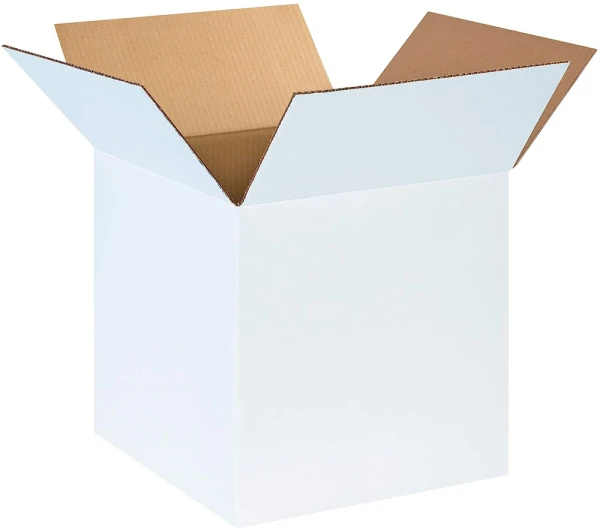 White 14 x 14 x 14 Cardboard Boxes