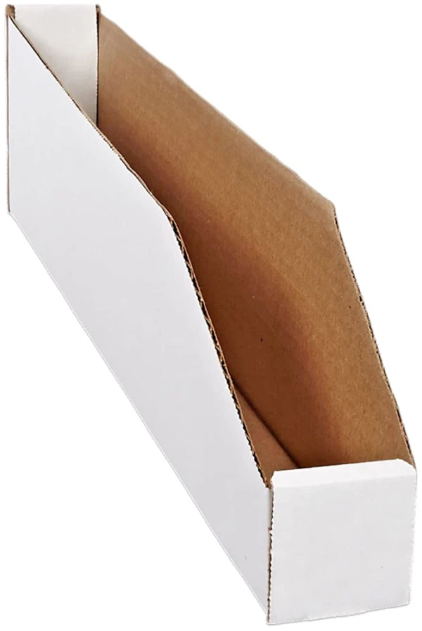 2 x 18 x 4 1/2 Corrugated White Bin Boxes
