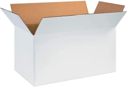 24" x 12" x 12" White Cardboard Boxes