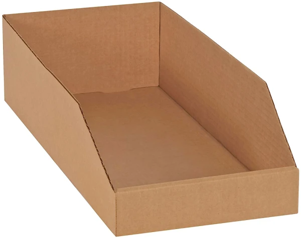 Kraft 8 x 12 x 4 1/2 Open Top Bin Boxes