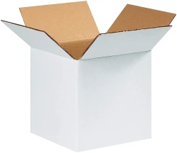 8" x 8" x 8" White Cardboard Boxes