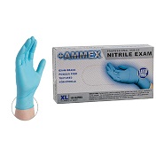 blue nitrile gloves small