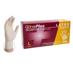 GlovePlus Ivory Latex Gloves-Extra Large