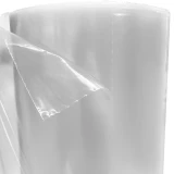 Close up of 55 Gallon Drum Cap Sheet - 2 Mil Clear Plastic 34 x 34 Perforation