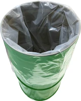 15 Gallon Bucket Round Bottom Liners - 4 Mil Clear Plastic 25 x 48