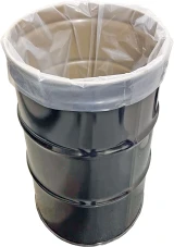 30 Gallon Round Bottom Drum Liners - 4 Mil Clear Plastic 30 x 48