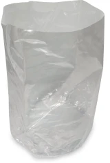 5 Gallon Pail Round Bottom Liners - 4 Mil Clear Plastic 19 x 15