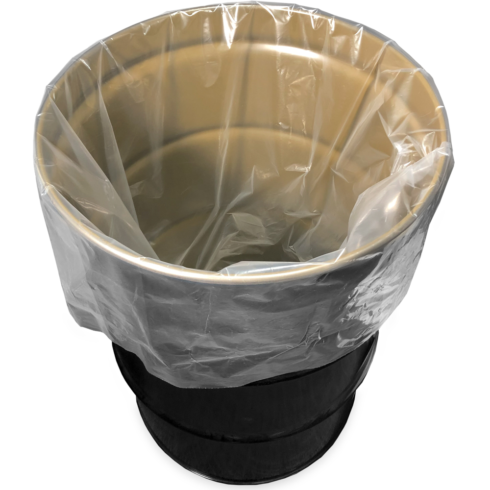 55 Gallon 4 mil Plastic Drum Liner - 38 x 63 50 per roll